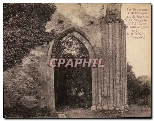 Cartes postales La Bretagne Pittoresque Ruines de l'Abbaye de Bon Repos Pres Gouarec C du N