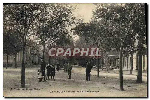 Cartes postales Rodez Boulevard de la Republique