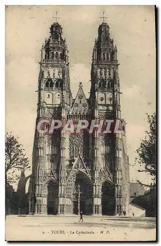 Cartes postales Tours La Cathedrale N P