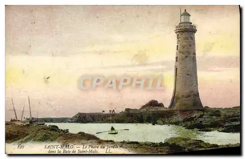 Cartes postales Saint Malo Le Phare du Jardin dans la Base de Saint Malo