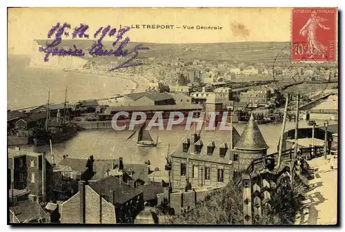 Cartes postales Le Treport Vue Generale (carte toilee)