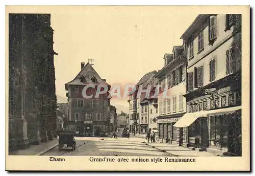Cartes postales Thann Grand'rue avec maison style Renaissance
