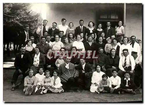 CARTE PHOTO Femmes Accordeon