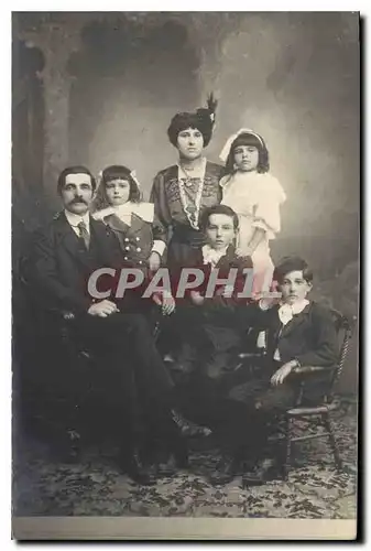 CARTE PHOTO Femmes Enfants