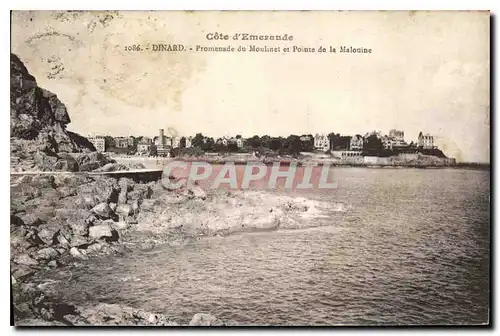 Cartes postales Cote d'Emeraude Dinard Promenade du Moulinet et Pointe de la Malouine