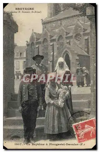 Cartes postales Bretagne Un Bapteme a Plougastel Daoulas Folklore