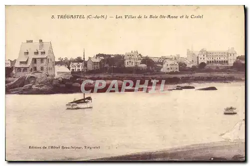 Cartes postales Tregastel C du N Les Villas de la Baie Ste Anne et le Castel