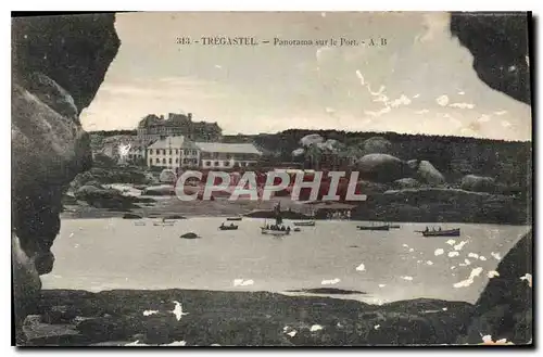 Cartes postales Tregastel Panorama sur le Port A B