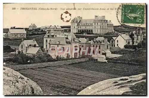 Ansichtskarte AK Tregastel Cotes du Nord Vue Generale sur Castel Sainte Anne et les Villa