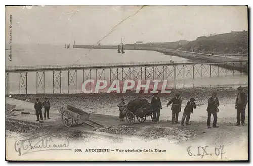 Cartes postales Audierne vue generale de la Digue