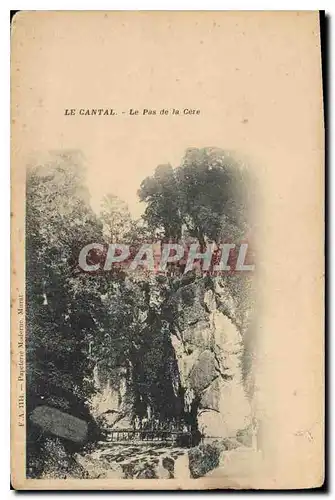 Cartes postales Le Cantal Le Pas de la Cere