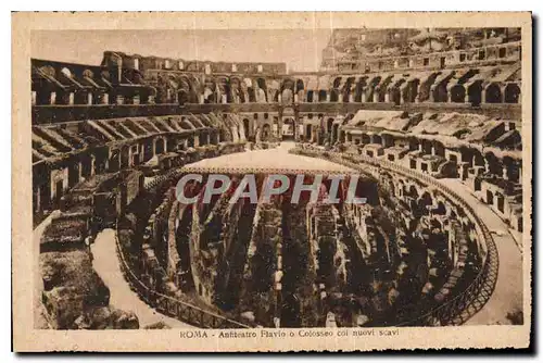 Cartes postales Roma Antitcatro Flavio o Colosseo coi nouvi scavi