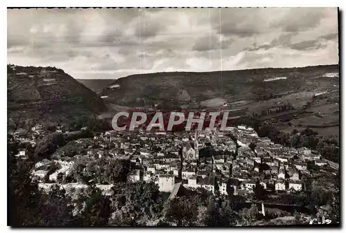 Cartes postales St Antonin Noble Val Tarn et Garonne vue generale fond la vallee de Caylus