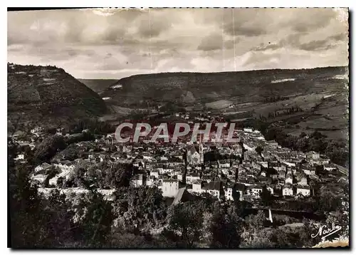 Cartes postales St Antonin Noble Val Tarn et Garonne vue generale fond la vallee de Caylus