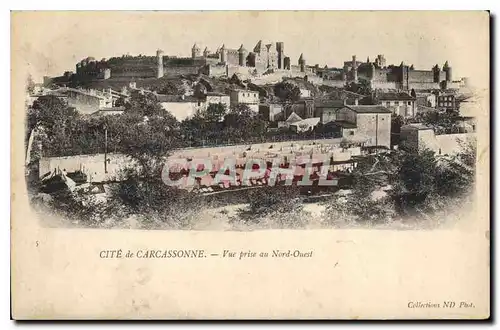 Ansichtskarte AK Cite de Carcassonne Vue Prise au Nord Ouest