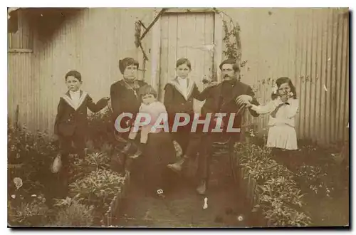 CARTE PHOTO Femme Famille