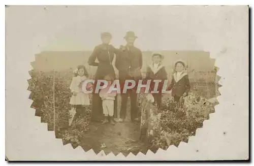 CARTE PHOTO Famille