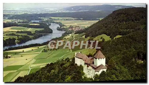 Cartes postales Burg Hohenklingen Bei Stein am Rhein Flugaufnahme