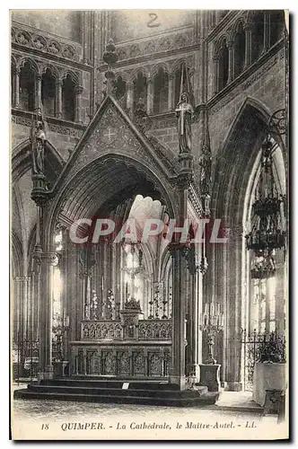 Ansichtskarte AK Quimper La Cathedrale le Maitre Autel LL