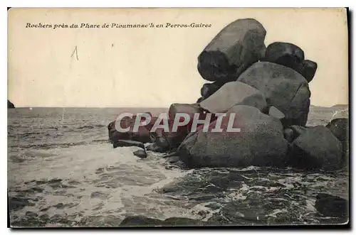 Ansichtskarte AK Rochers Pres du Phare de Ploumanac'h en Perros Guirec