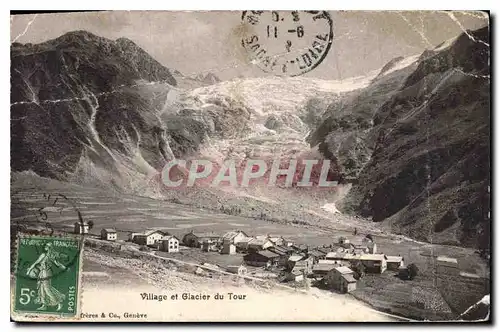 Cartes postales Village et Glacier du Tour