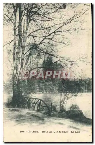Cartes postales Paris Bois de Vincennes Le Lac