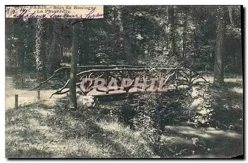 Cartes postales Paris Bois de Boulogne La Passerelle