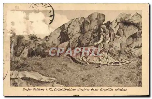 Cartes postales Grober Feldberg i c Brunhildisfelsen Siegfried Andet Brunhilde Schlafend