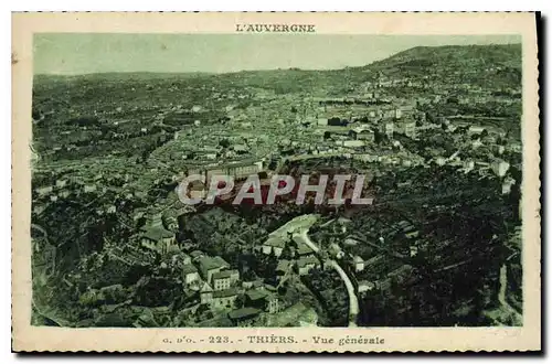 Cartes postales L'Auvergne Thiers vue Generale