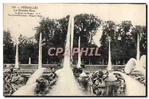 Ansichtskarte AK Versailles Les Grandes Eaux Le Bassin du Dragon A P