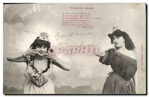 Cartes postales Nouvelle Annee Femmes