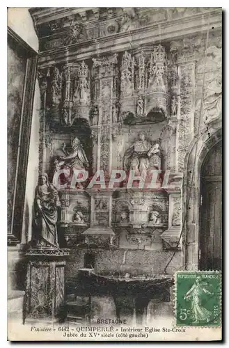 Cartes postales Bretagne Quimperle Interieur Eglise Ste Croix Jubee