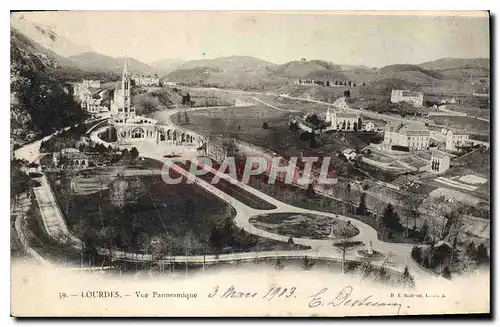 Cartes postales Lourdes vue Panoramique