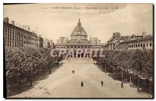 Cartes postales Saint Etienne Loire Place Hotel de Ville A M