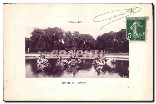 Cartes postales Versailles Bassin du Dragon