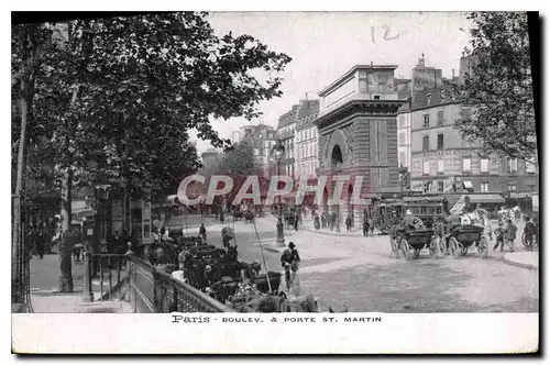 Ansichtskarte AK Paris Boulev Porte St Martin