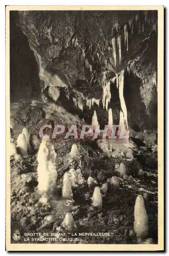 Cartes postales Grotte de Dinant La Merveilleuse La stalactite Oblique