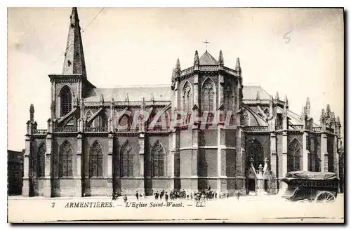 Cartes postales Armentieres L'Eglise Saint Waast