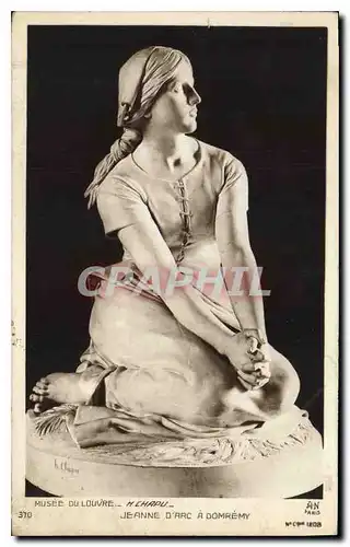 Cartes postales Musee du Louvre H Chapu Jeanne d'Arc Domremy