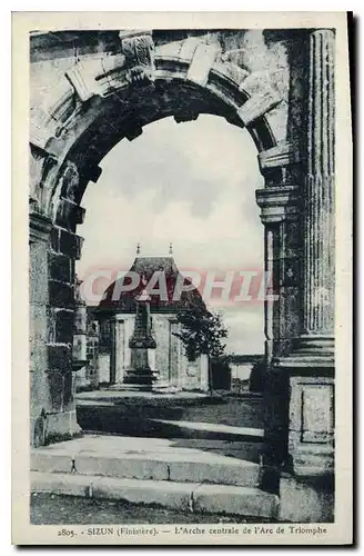 Ansichtskarte AK Sizun Finistere L'Arche Centrale de l'Arc de Triomphe