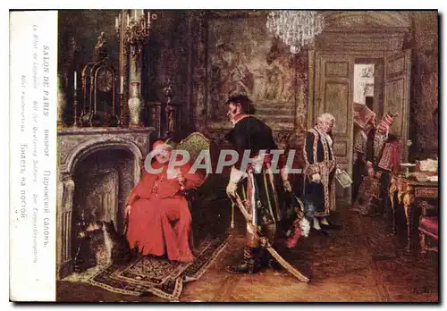 Cartes postales Salon de Paris Brispot Le billet de logement