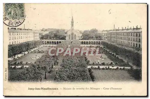 Cartes postales Issy les Moulineaux Maison de retraite des Menages Cour d'honneur