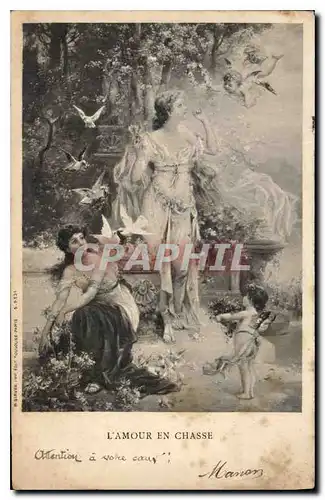 Cartes postales L'Amour en Chasse