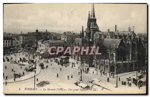 Cartes postales Roubaix La Grande Place