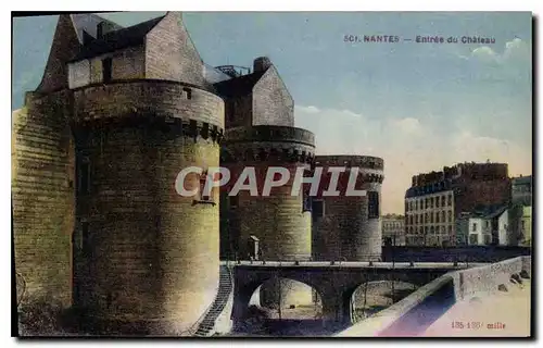 Cartes postales Nantes Entree du Chateau