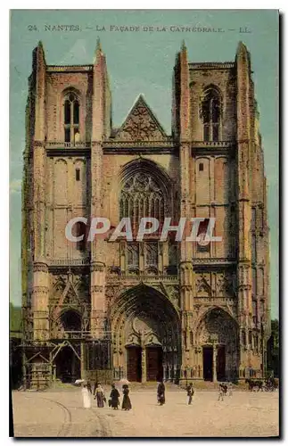 Ansichtskarte AK Nantes la Facade de la Cathedrale