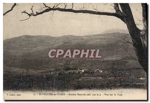 Cartes postales St Vallier de Thiey Station Estivale Vue sur la Faye