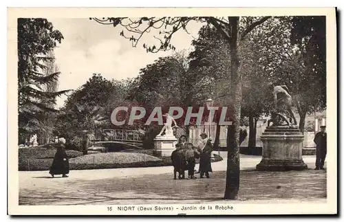 Cartes postales Niort Deux Sevres Jardin de la Breche