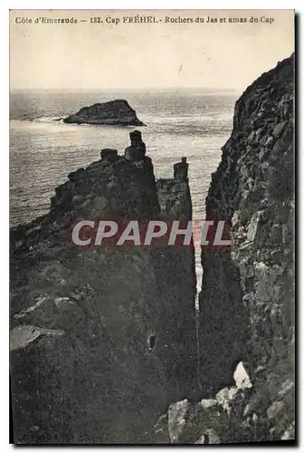 Cartes postales Cote d'Emeraude Cap Frehel Rochers du Jas et amas du Cap