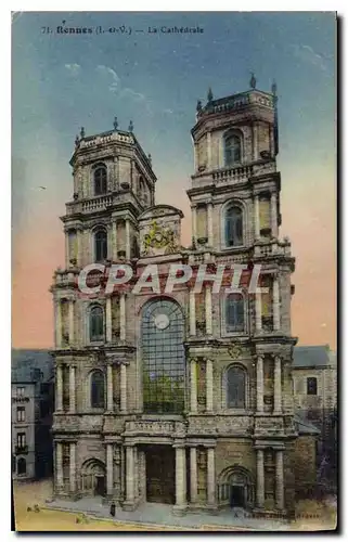 Cartes postales Rennes La Cathedrale